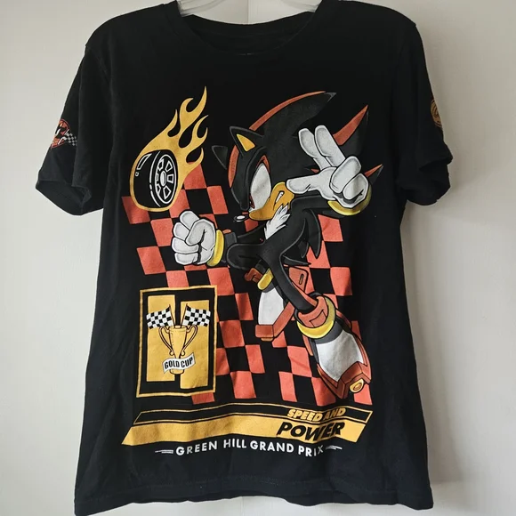 Black Shadow The Hedgehog Tshirt - Picture 1 of 3